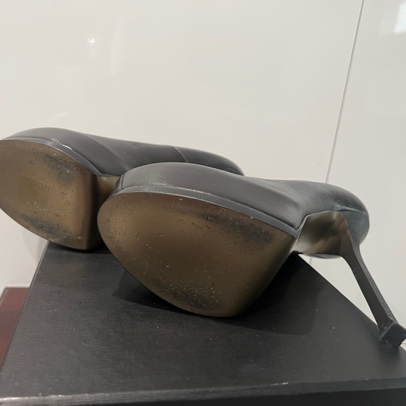 YSL Saint Laurent ❗️AUTHENTIC ‼️ Black Platform Tribtoo pumps, Women Size 39 - Picture 9 of 13